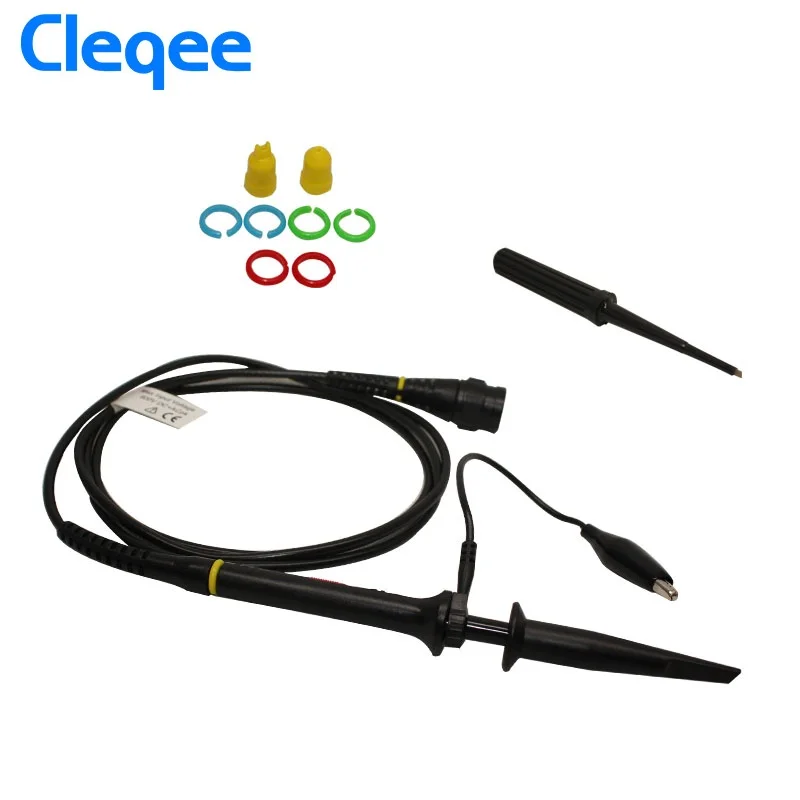 Cleqee P7100 1 шт. Oscillo щуп для осциллографа 100 МГц BNC защитный Кепки щуп для осциллографа X1/X10 DC-100MHz