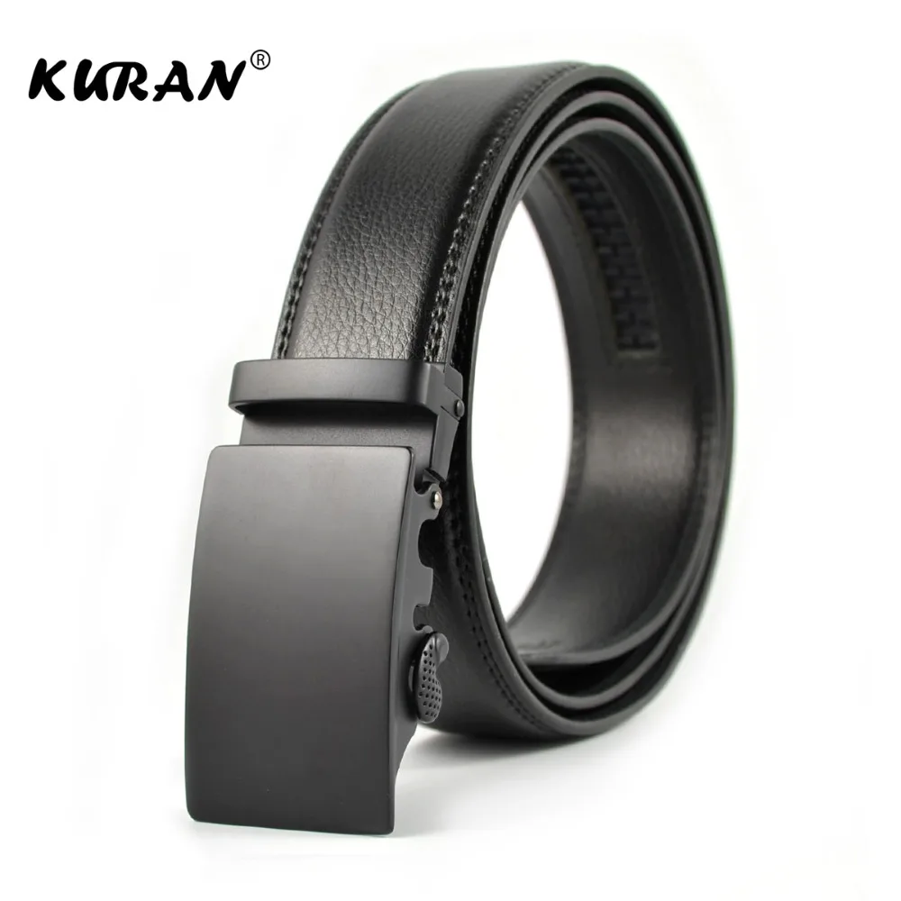 

[KURAN] New Brand designer mens belts luxury real leather belts for men metal buckle man Jeans pants genuine leather belt male s