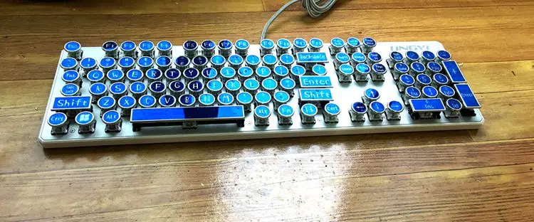 [HFSECURITY] механическая клавиатура синий переключатель стимпанк Ретро ручная Заказная клавиатура