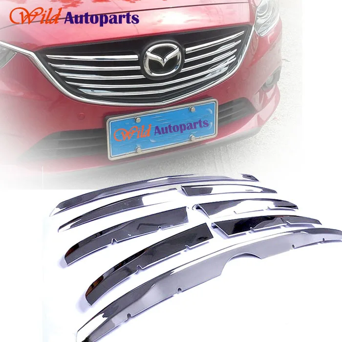 8pcs ABS Chrome Front Grille Grille Mesh Cover Ins...