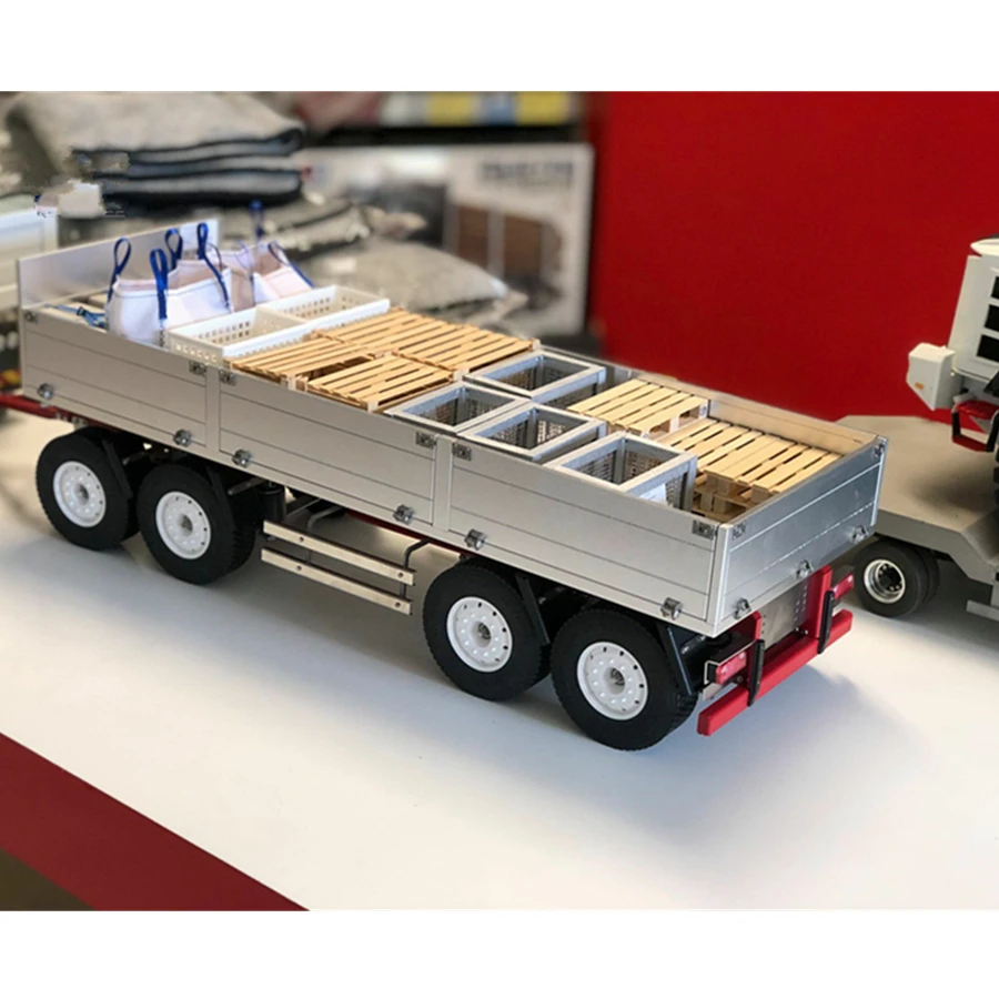 Радиоуправляемый грузовик ведро из алюминиевого сплава для тамии 1/14 масштаб Радиоуправляемый трактор прицеп VOLVO грузовик FH16 56360 игрушки Аксессуары для автомашин