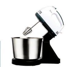 Настольный Электрический пищевой миксер мини настольный 7 скоростей автоматический веничек для взбивания яиц Ручной смеситель для компонентов масла машина для выпечки взбивание сливки