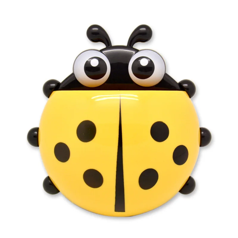 

Creative home life daily necessities cute cartoon seven-spot ladybug sucker toothbrush holder toothpaste rack storage rack