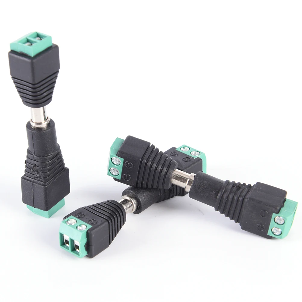 

5x Male to Female 2.1x5.5mm DC Power Cable Jack Adapter Connector Plug Led Strip CCTV Camera Use