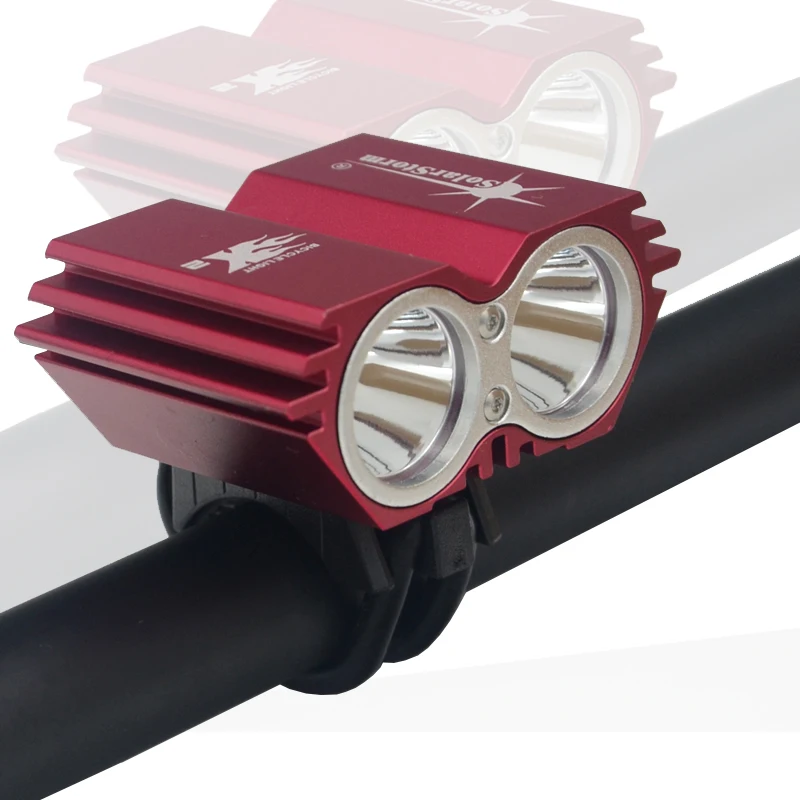 

5000 Lumen 2x XML U2 LED SolarStorm Cycling Bicycle Bike Front Light Lamp HeadLight Headlamp