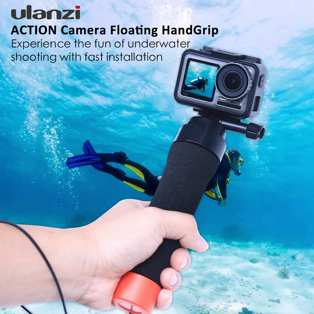 Ulanzi U-11 экшн-Камера Подводная рукоятка-поплавок для подводной съемки для Gopro Osmo Action, Osmo Pocket, Gopro 4 5 6