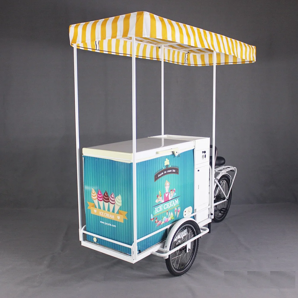 Popsicle Bicycle Food Vending Cart 