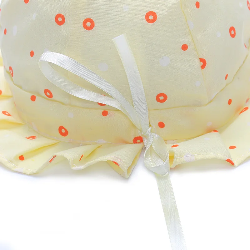 Dot Newborn Hats Baby Caps With Bow Boys Girls Sun Cap Cute Tire Hat Newborn Beanies Soft Baby Bucket Hats 2017 Baby Accessories (4)