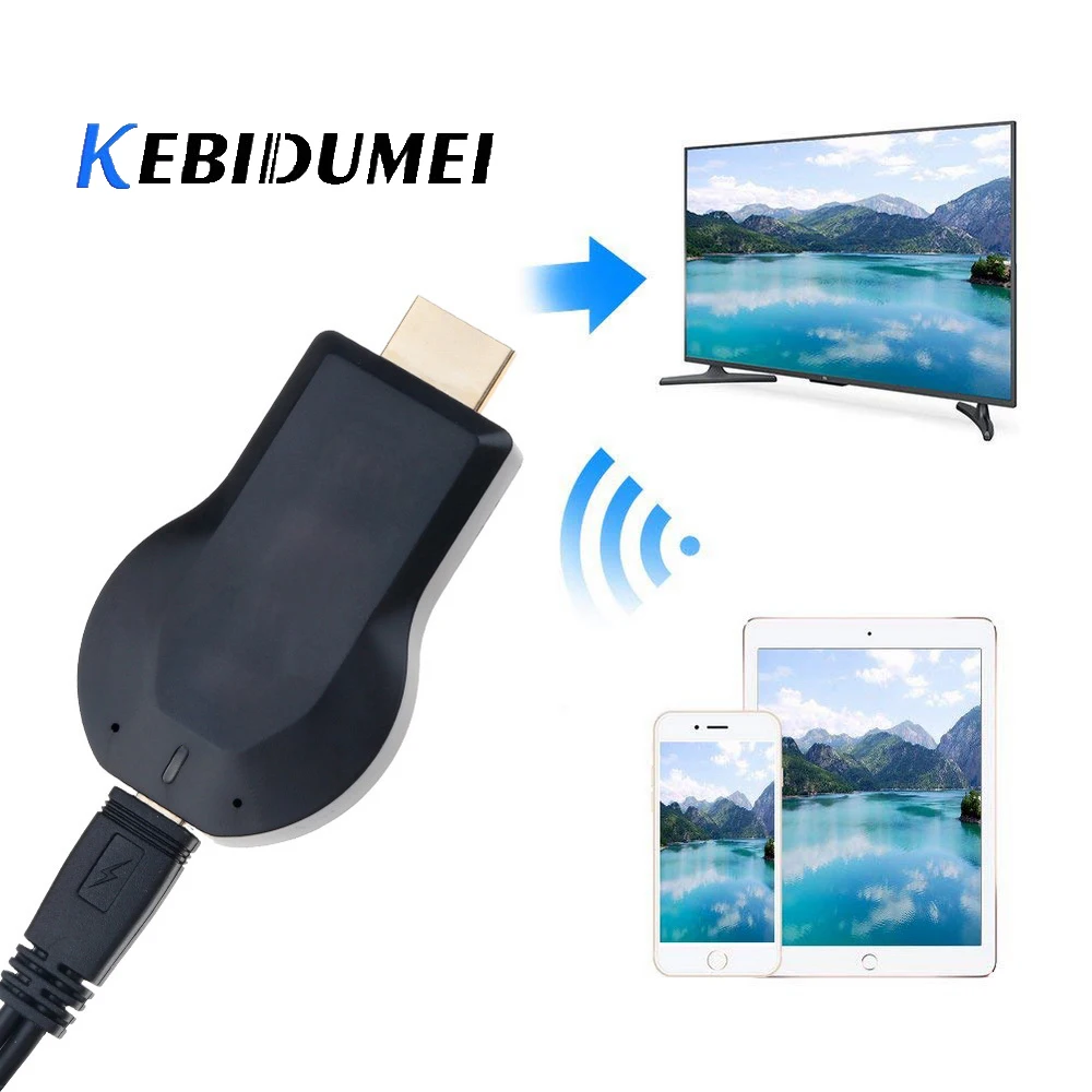 KEBIDUMEI для Anycast M2 Plus Miracast Chome Cast беспроводной 1080p Hdmi tv Stick Адаптер Wifi Дисплей приемник ключ для ТВ телефона