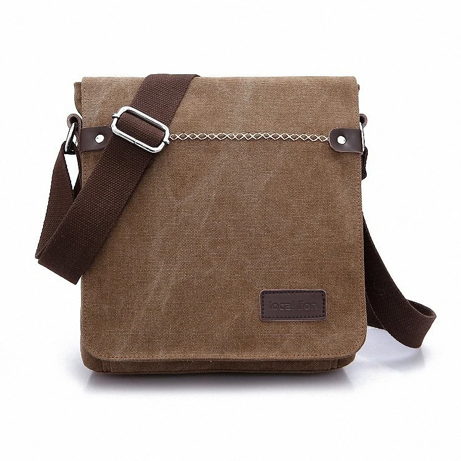 Men s durable canvas messenger bags shoulder bags handbags leisure work travel outing business for 9