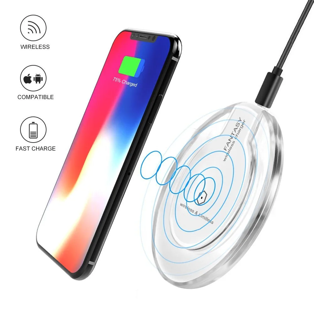 A.S Qi Беспроводной Зарядное устройство для samsung Galaxy S8/S8 плюс модные зарядная док