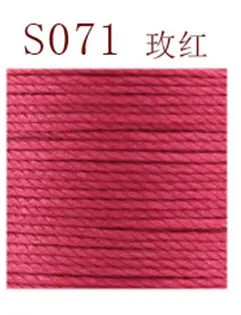0,55 мм 110 м круглая вощеная швейная нить, шнур для взбивания, кожаная нить, ручная строчка, полиэстер, ручная пошив, кожаная работа, сделай сам - Цвет: as picture