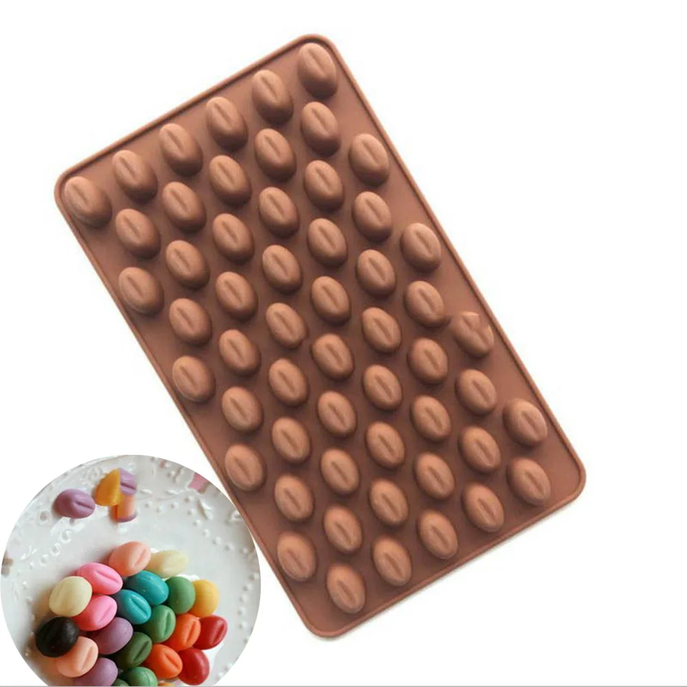 LINSBAYWU 55 Mini Coffee Bean Silicone Mould Cake ...