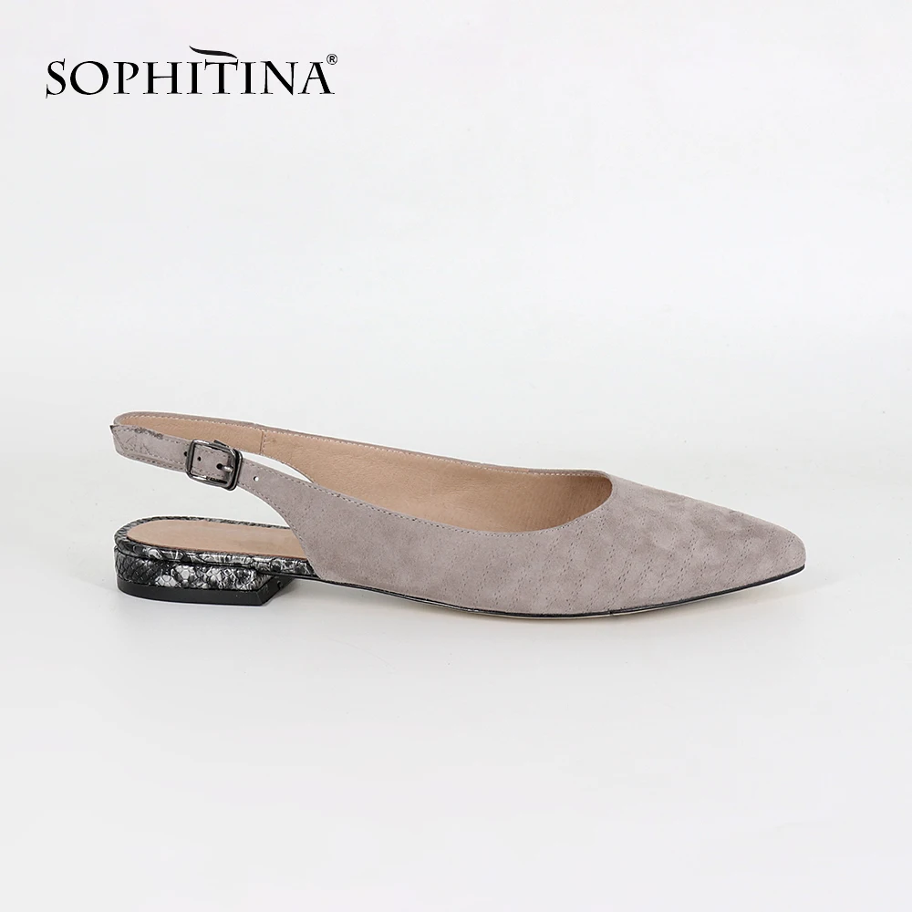 SOPHITINA plat avec sandales nouvelle mode enfant daim bout pointu femme chaussures boucle sangle l
