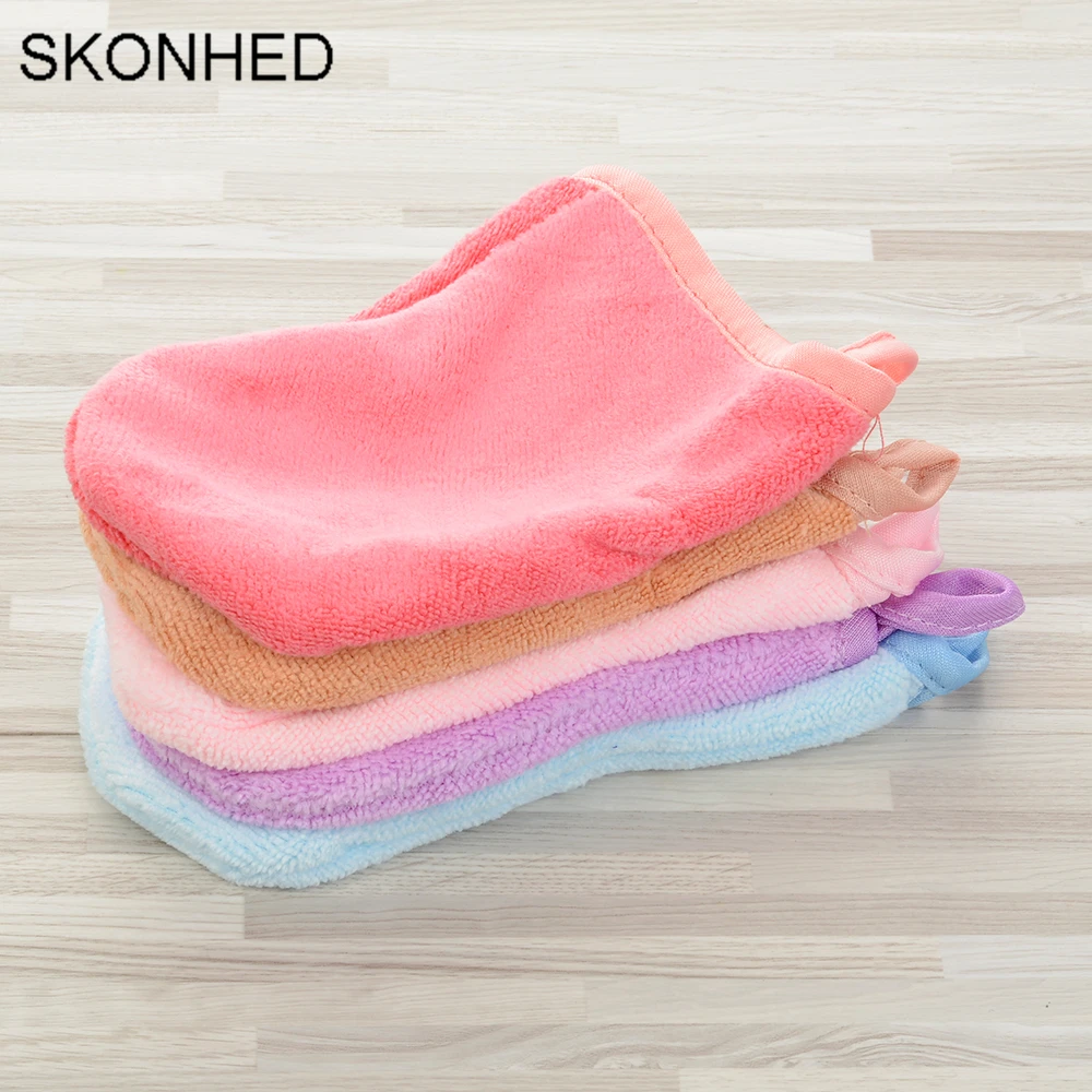 

Reusable Microfiber Facial Cloth Face Towel Makeup Remover Cleansing Glove Tool 13*10 cm