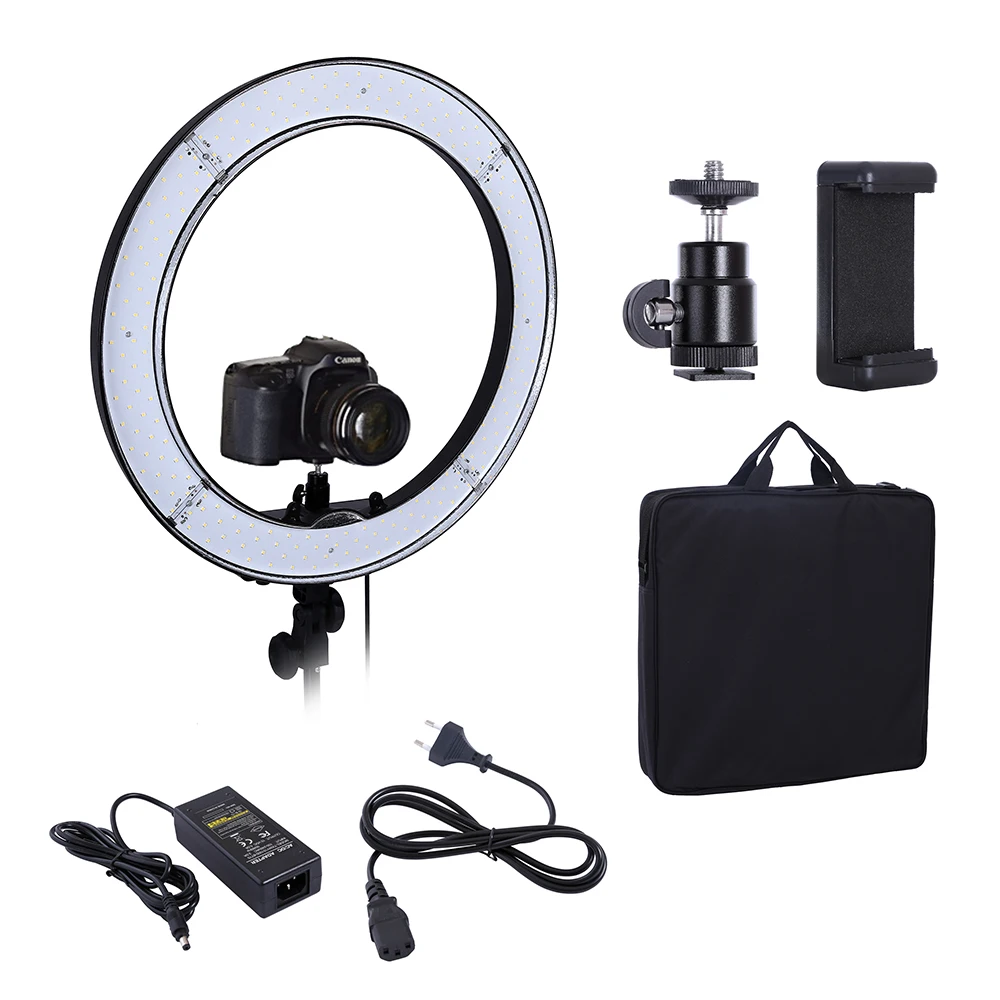 

Camera Photo Studio Phone Video 55W 240PCS LED Ring Light 5500K Photography Dimmable Ring Lamp