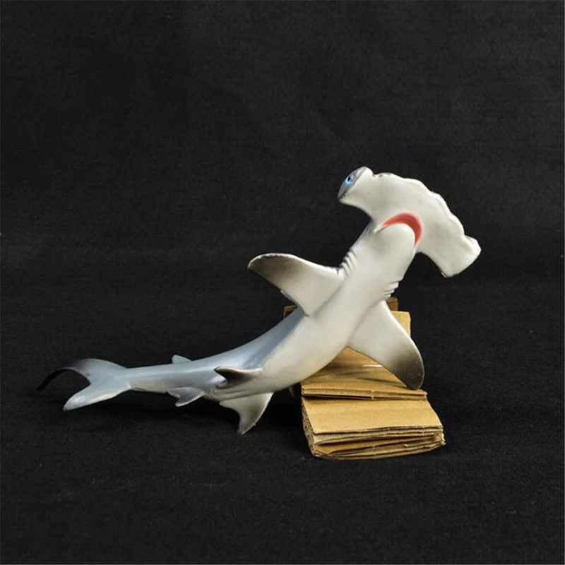 18 см Hammerhead Акула реалистичные морские фигурки животных твердые пластиковые детские игрушки модель