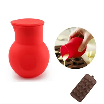 

Practical Silicone Chocolate Melting Pot Mould Butter Sauce Milk Baking Pouring