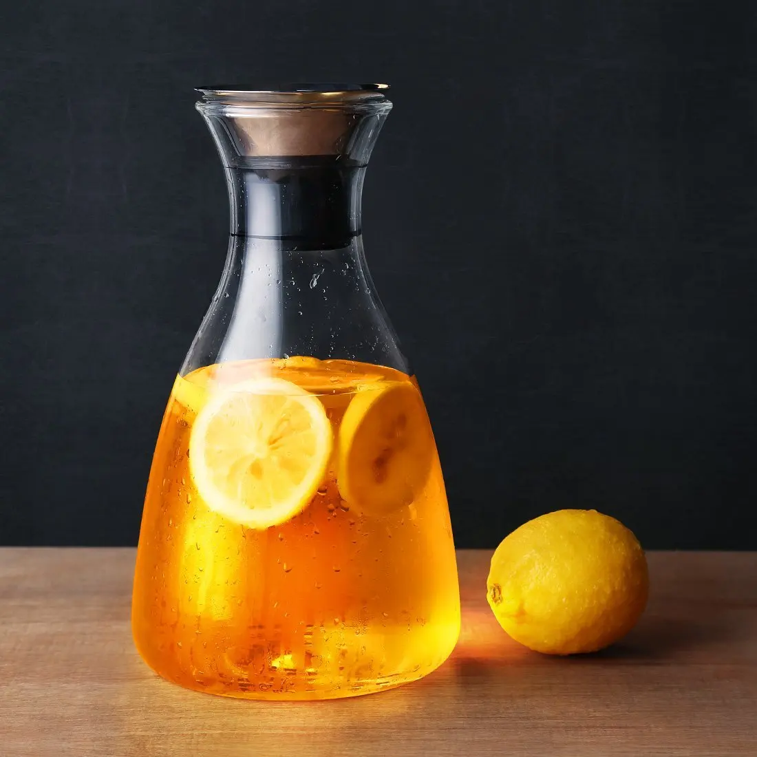 1500 мл стакан без капель Carafe с откидной крышкой горячий и холодный стеклянный