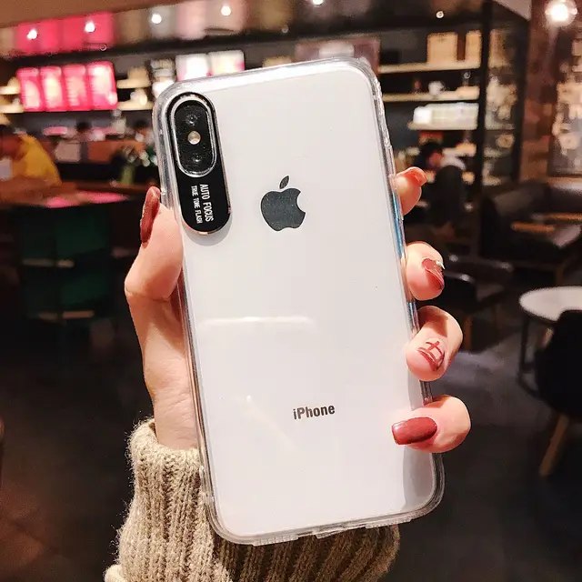 Cheap For iphone 6s 6 7 8 Plus / XS MAX/XR Fashion Hardware Two in One Transparent mobile phone Cases For iphone 7 Case Cover 6S