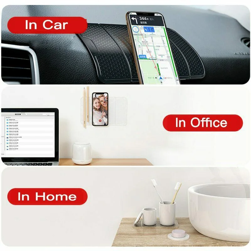 

Foldable Non-Slip Car Phone Holder Pad Stand Dashboard Sticky Mat Heat Resistant JLRJ88