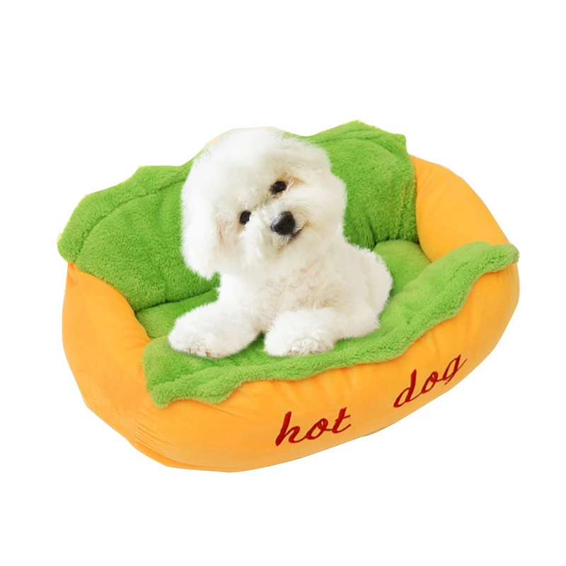 

New Pattern Dog Sofa Removable Cover Soft Original Nest For Small Medium Dogs Hot Dog Kennel Hand Wash Waterproof Bottom Dog Bed