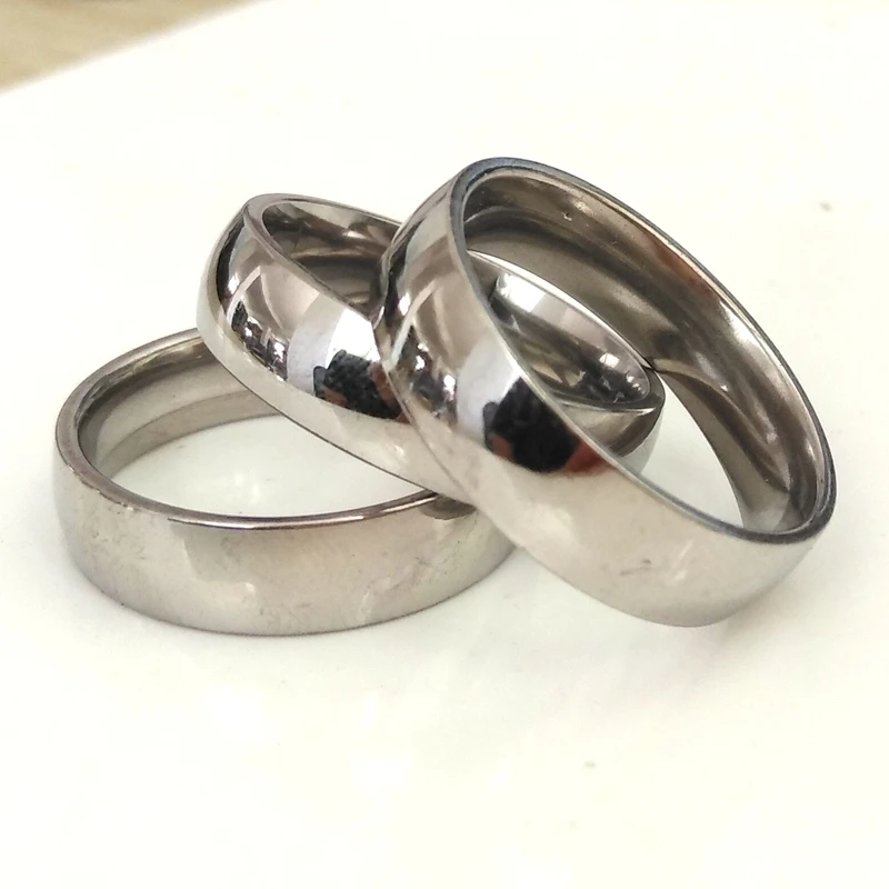 25 шт серебро 6 мм ширина качество Комфорт Fit модные свадебные кольца из нержавеющей стали для мужчин и женщин