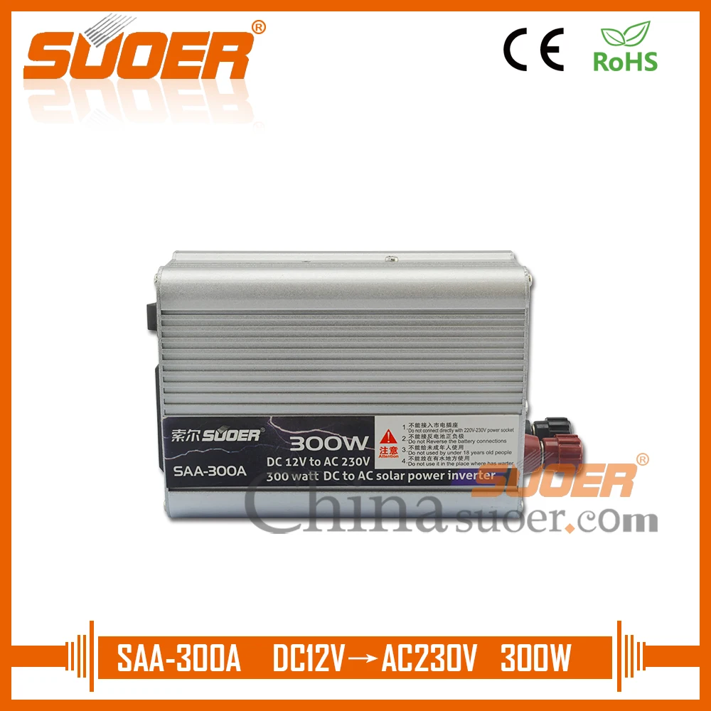

Suoer 12v 220v inverter 300W solar power inverter(SAA-300A)
