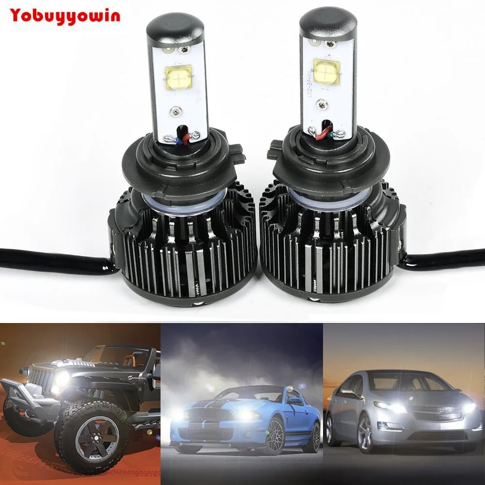 Super Bright Car H7 6000K 30W IP68 3600LM CREE XHP50 Chip LED Headlight Lamp Bulb W/ Cooling Fan Set | Автомобили и мотоциклы