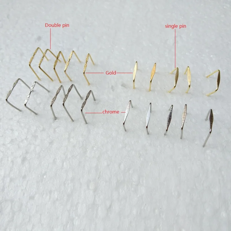 200pcs Gold m Twist Connector Hook Pins Part for Chandelier Crystals Bead Prisms 