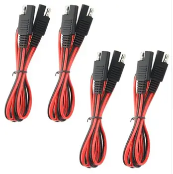 

4 PCS SAE to SAE Extension Cable Quick Disconnect Wire Harness SAE Connector 3 Feet 4 PCS