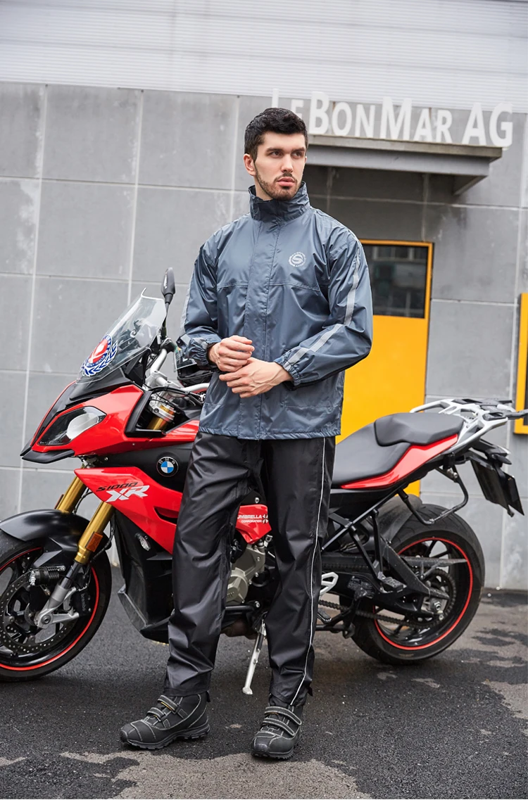 SFK мотоцикл водонепроницаемый плащ мотопробег, гонки вентиляция спортивный дождевик; непромокаемые штаны костюм
