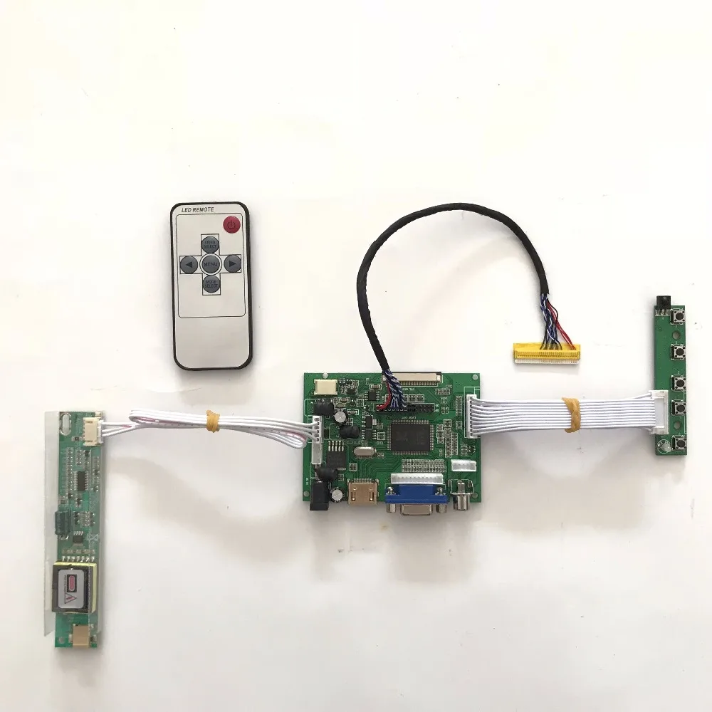 

Free shipping Universal LCD controller board kit AV+VGA for 15.6 inch B156XW01 1366X768 CCFL LVDS Monitor for raspberry pi