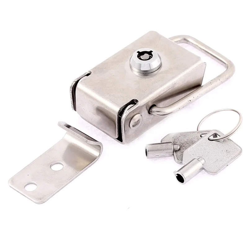 Stainless Steel Security Locking Toggle Latch Catch Hasp w Keysin
