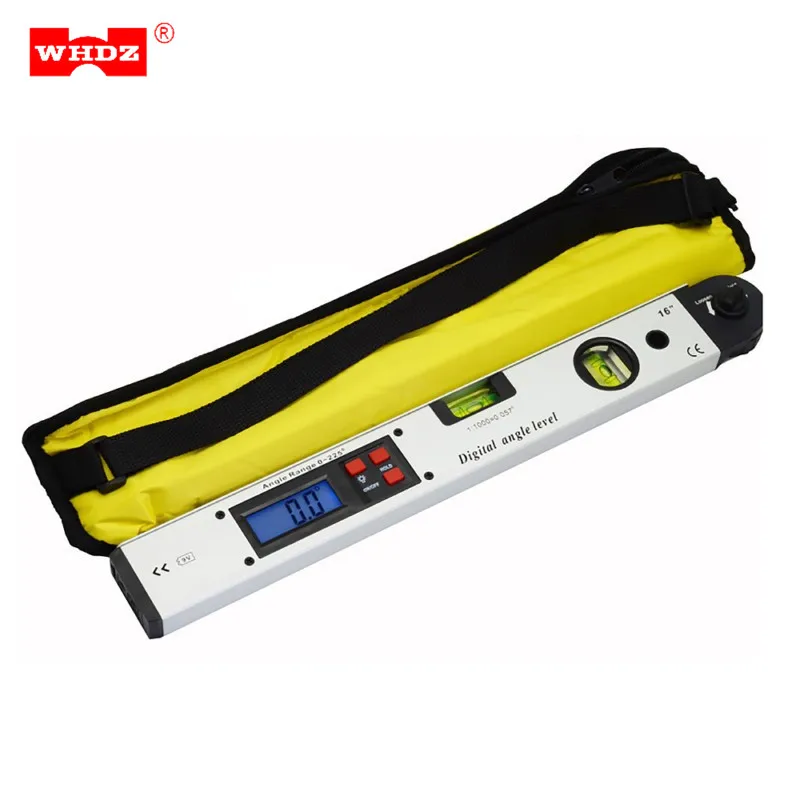 

Digital Angle Finder 360 degree Level Inclinometer Protractor Meter Electronic Spirit Indicator Bubble Vial Tester Ruler 400mm