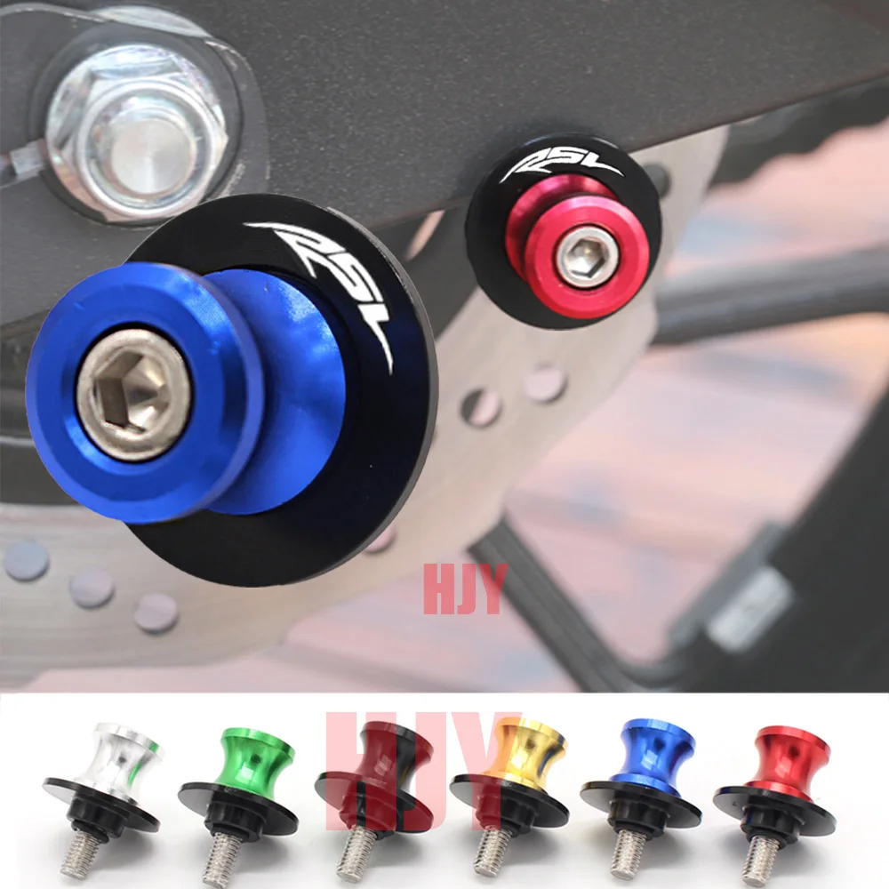 

For Aprilia RSV 1000 RSV1000 Mille 1998-2010 Motorcycle CNC Aluminum Swingarm Spools Slider Stand Screws With Logo(RSV)