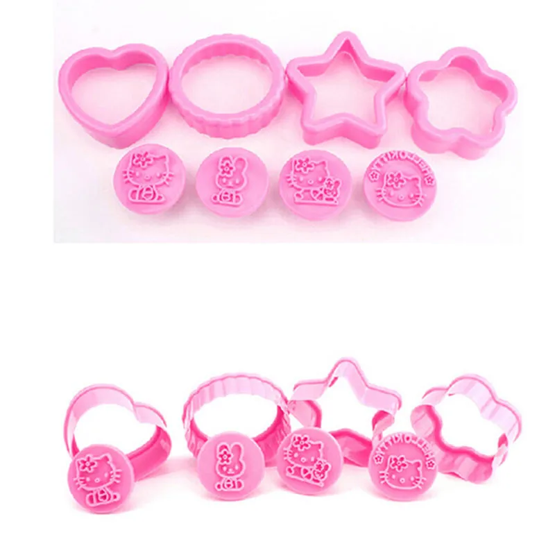 

Cake Tools 8pcs Cartoon Hello Kitty Fondant Biscuit Cake Cookie Mold Edge Cutter Cookie Maker Mould Set Kitchen Baking Tool @