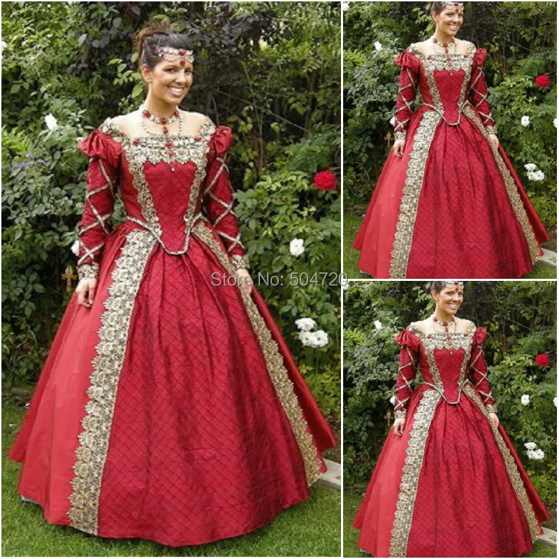 

Custom madeOn sale R-018 1800S Victorian Gothic Lolita/Civil War Southern Belle Ball Gown Halloween dresses Sz US 6-26 XS-6XL