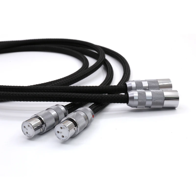 Viborg HIFI XLR папа-мама удлинитель XLR кабель из чистой меди XLR сбалансированный Межблочный кабель