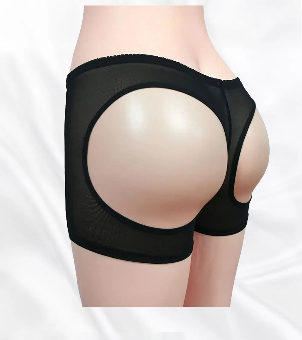 Atbuty Сексуальное белье для подъема ягодиц Shaper Push Up Hips Enhancer дышащие сетчатые управления трусы с вкладышами на ягодицы Лифт нижнее белье Корректирующее белье