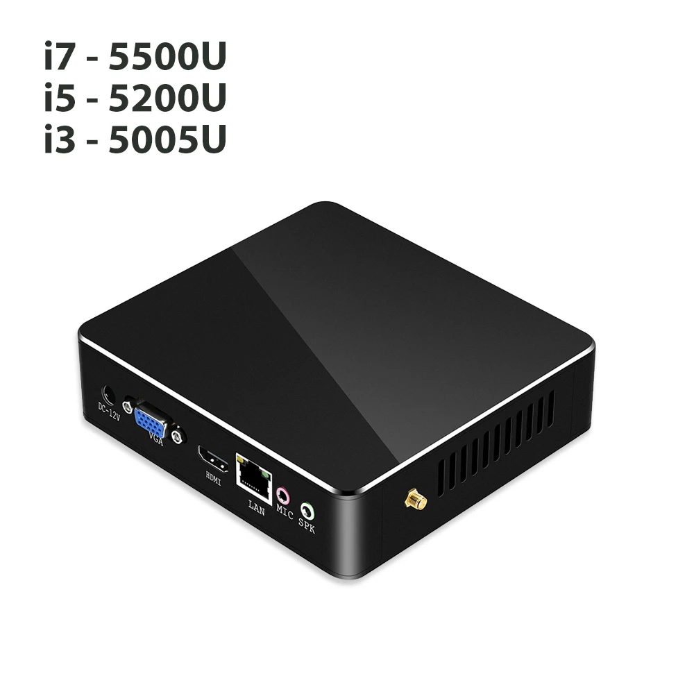 Мини ПК Windows 10 компьютер мини Core i5 5200U i7 5500U процессор HD graphics 5500 wifi usb hdmi игровой офисный Настольный