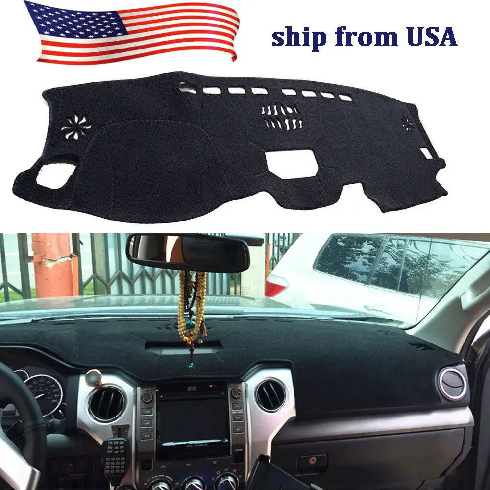 For 2014 2017 Toyota Tundra 1pc Dash Mat Dashboard Dashmat Black Carpet