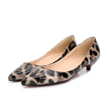 

2016 Women's shoes Big Small Size 33 41 Pointed Toe Leopard Print Ballerina Flats Shoes Woman Flats