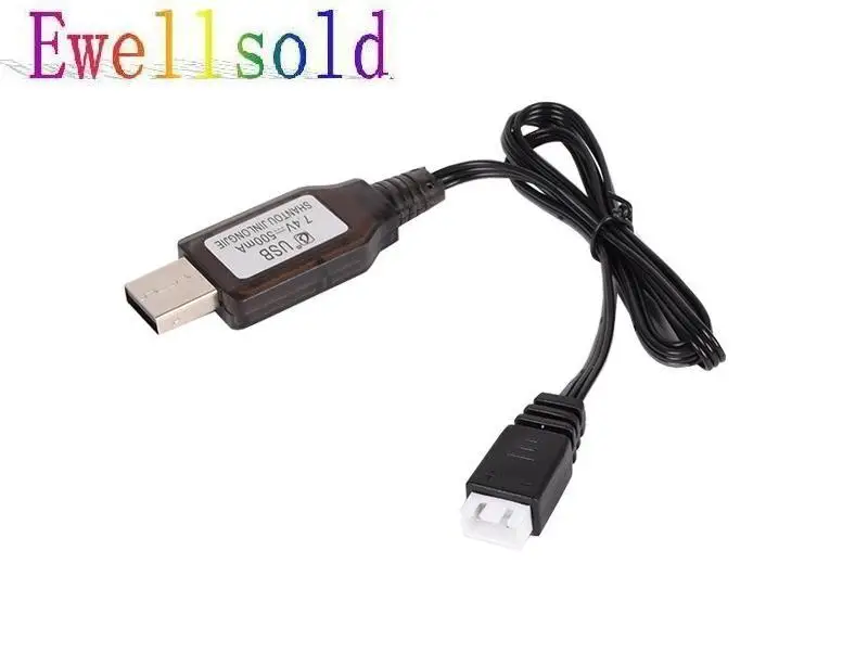 

Ewellsold 7.4V 500mah USB charger for 7.4V lithium battery 2pcs
