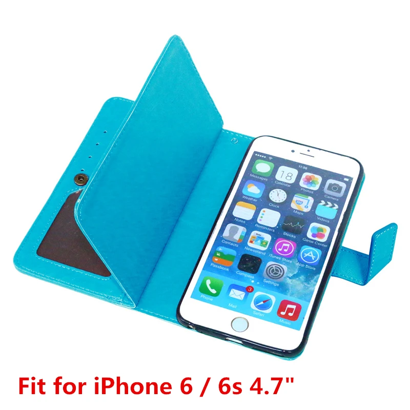  Fundas For iphone 6 Cover Retro Design Flip Leather Wallet Case For Apple iphone 6 iphone 6s 6 4.7 Coque Holder Stand ]< 