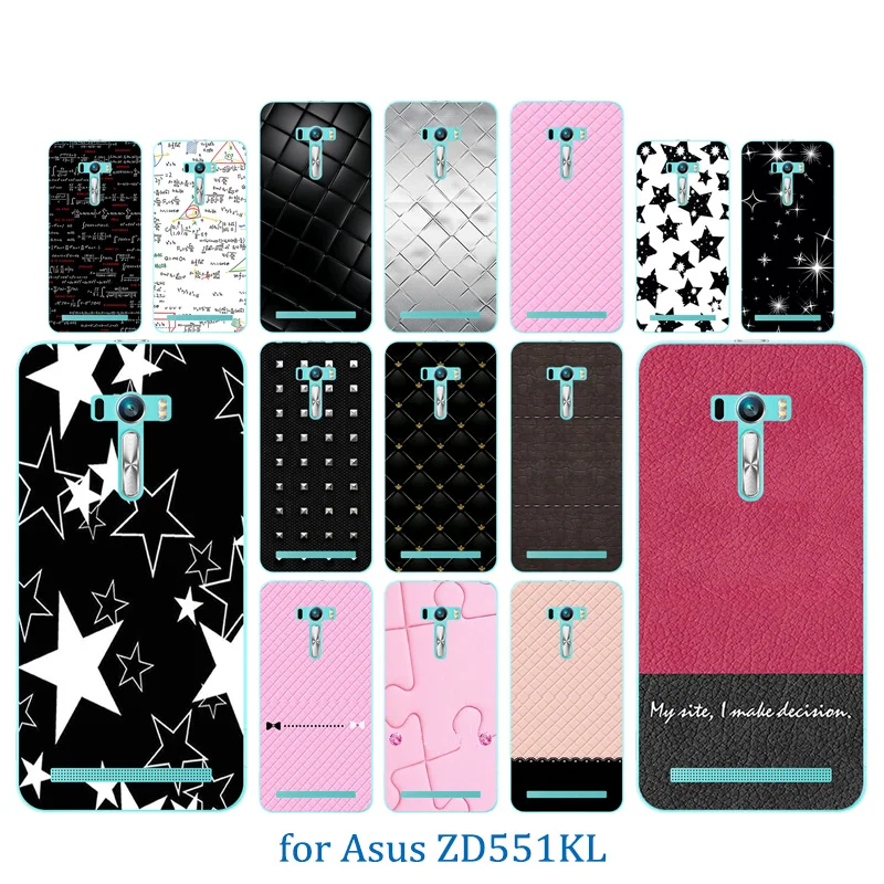 Чехол для телефона 5 дюймов Asus Zenfone Selfie ZD551KL с красочным рисунком силиконовая