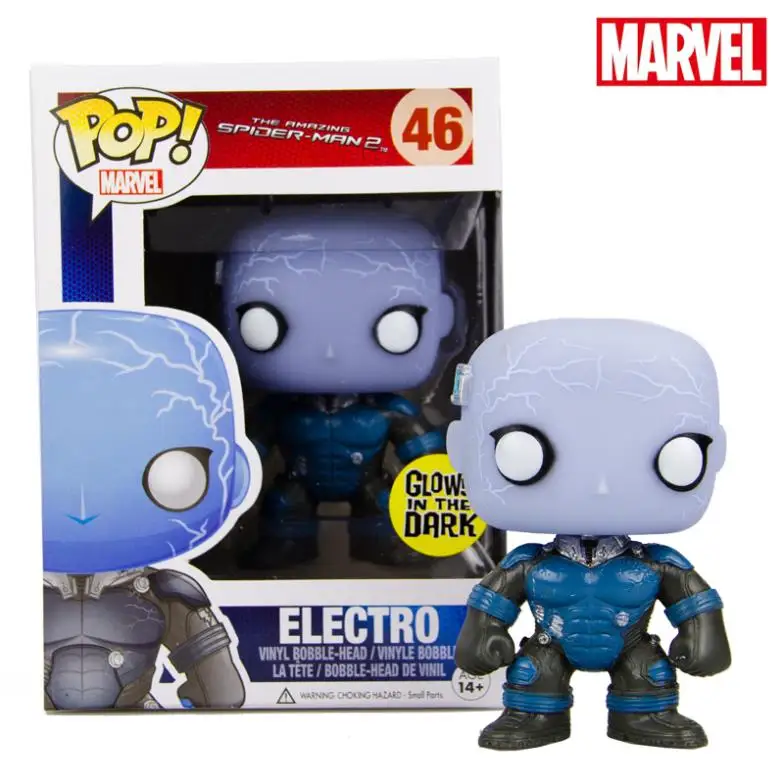 funko pop MARVEL: amazing spiderman movie 2 electro  inch vinyl figure  child doll gift - AliExpress