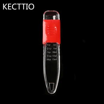 

New Transparent Plastic Adjustable Measuring Cup Spoons Kitchen Tools Baking Cooking Measuring Spoon Baking Tools Measuring Cup