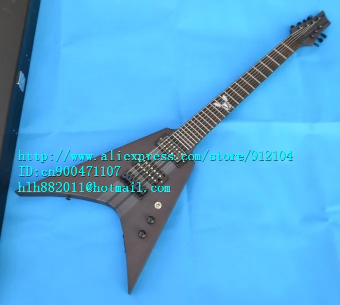 Новая электрическая гитара Big John 7 strings с корпусом elm и грифелем из черного дерева