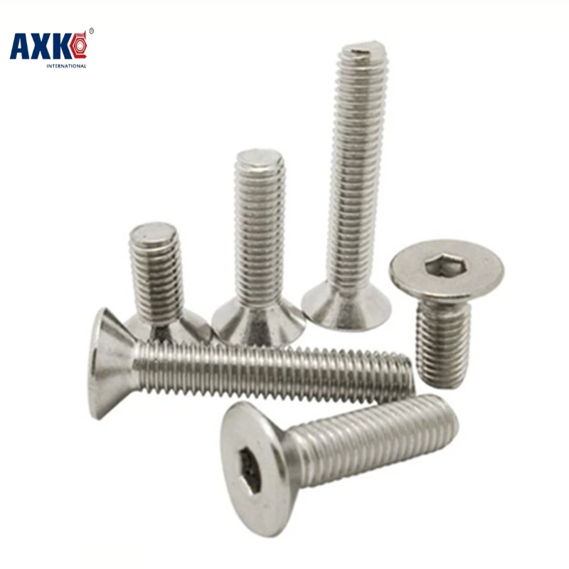 

Axk 100pcs M3*4/5/6/8/10/12/16/20 A2 Stainless Steel Torx Countersunk Head Screw Screws
